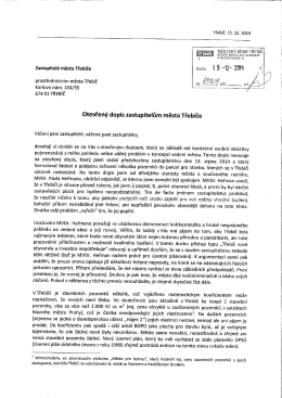 Příloha č. 1 - Otevřený dopis zastupitelům města Třebíče