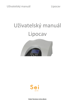 Manual de usuario Lipocav