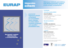 EURAP Evropsk&yacute; registr těhotenstv&iacute; s