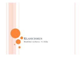 Klasicismus - prezentace