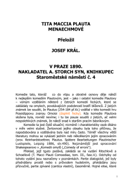 Menaechmové - Olympos.cz