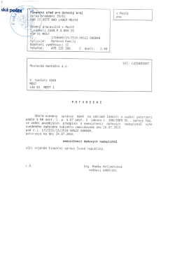 F&Uacute; - Mosteck&aacute; mont&aacute;žn&iacute; as