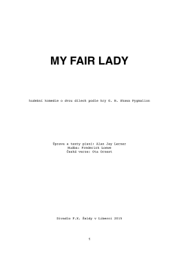 My Fair Lady - Liberec - Divadlo FX Šaldy