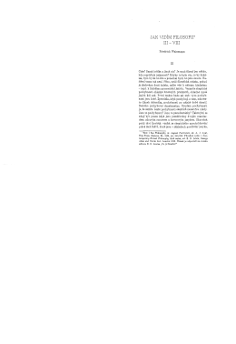 JAK VID&Iacute;M FILOSOFH* HI