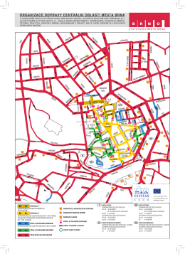 Informační leták o organizaci dopravy v centrální části města