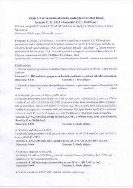 Zápis č.9-2015
