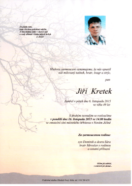 J&aacute; půjdu tam, kam v&scaron;echna pokolem`ode&scaron;la. A lesy budou st&aacute;le v