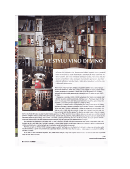 Travel Profi, internetový časopis píše o VinoDiVino