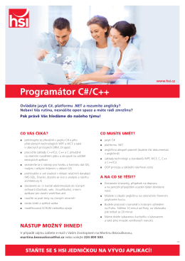 Programátor C#/C++