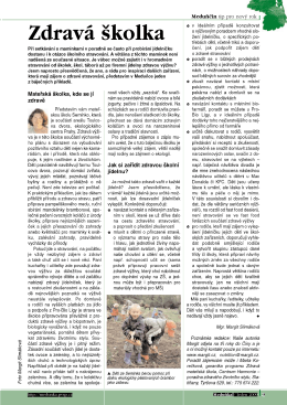Zdravá školka, Meduňka 1/09