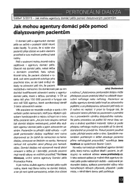 Jak mohou agentury domácí péče pomoci dialyzovaným pacientům