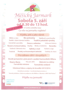 Co V&scaron;e najarmarku najdete? , Kj&iacute;dlu, pit&iacute; a jako d&aacute;rek