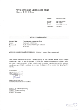 PSYCHIATRlCK&Aacute; NEMOCNICE BRNO