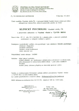 VEZEŇSKA SLUZBA ČESKÉ REPUBLIKY