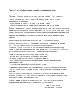Žadatelem může být pouze osoba, která má trvalé