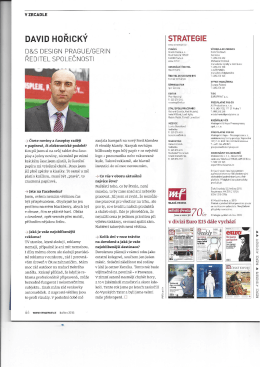 DAVID HOŘICK&Yacute; - D&S Design Prague