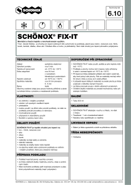 6.10 SCHÖNOX® FIX-IT - E