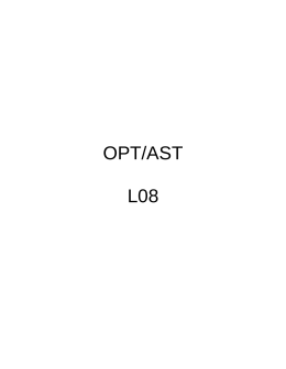 OPT/AST L08