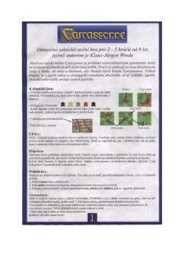 Česká pravidla hry Carcassonne