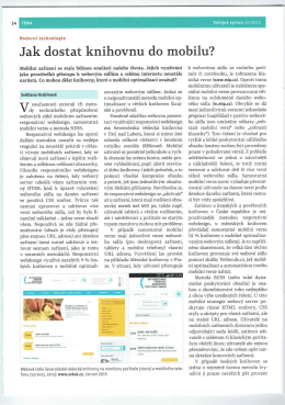 Jak dostat knihovnu do mobilu?