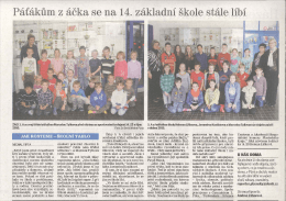Páťákům z áčka se na 14. základní škole stále líbí