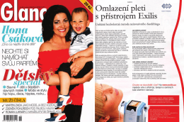 Exilis v médiích, magazín Glanc v PDF