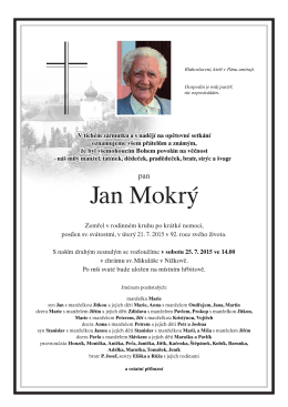 JAN MOKR&Yacute; - parte - 7