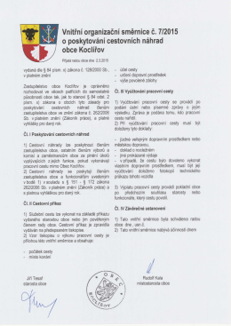 2015.03.05 Vnitřní organizační směrnice č. 7_2015 o poskytování