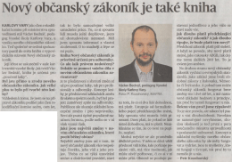 Nový Občanský Zákoník je také kniha