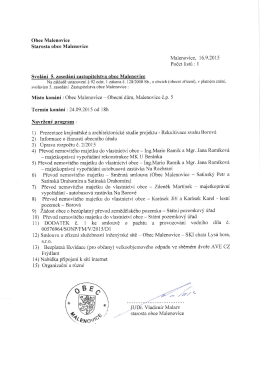Starosta obce Malenovice