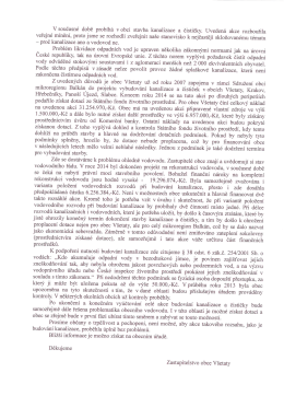 STANOVISKO ZASTUPITELSTVA OBCE