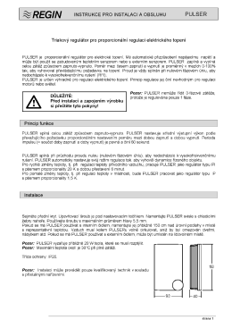 REGIN – Regulátor elektrického ohřevu PULSER