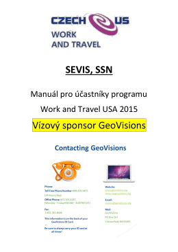 Check-in, SEVIS, SSN - Czech-us