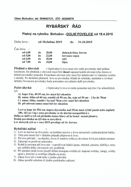 rybn&iacute;k Bohu&scaron;ov &ndash; Doln&iacute; Povelice