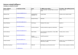 Kontakty z Business Snídaně 14_10_2015
