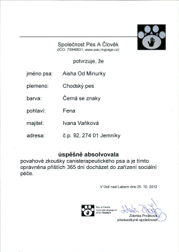 Společnost Pes A Člověk