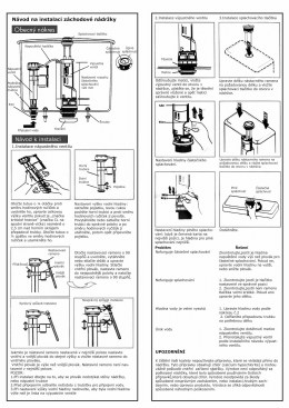 Montážní návod - splachovač.