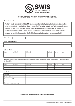 Formul&aacute;řem na v&yacute;měnu - SWIS