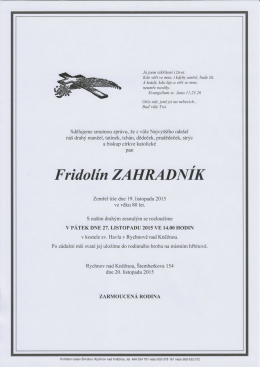 J&aacute; jsem vzkř&iacute;&scaron;en&iacute; i život. Kdo věř&iacute; ve mne, i kdyby umřel, bude ž&iacute;t. A