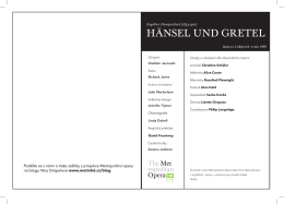 Hänsel und Gretel - Metropolitan opera