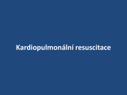 Kardiopulmonální resuscitace