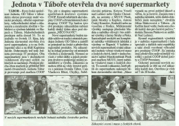 Týdeník Táborsko - Jednota, OD Tábor