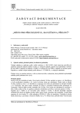 „MÍSTO PRO rRECHÁZENÍ UL HAVLÍČKOVÁ9 P LOUČ“