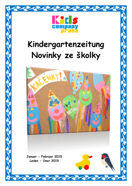 Kindergartenzeitung Novinky ze školky