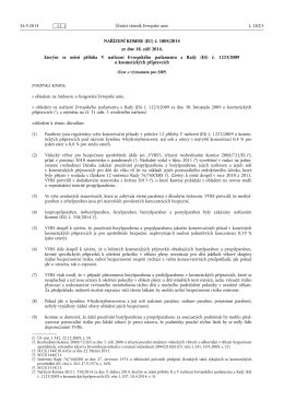 NAŘÍZENÍ KOMISE (EU) č. 1004/ 2014