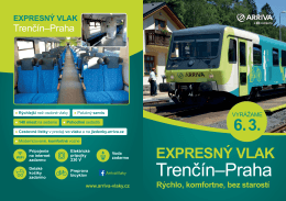 Trenčín–Praha - ARRIVA vlaky sro
