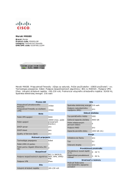 Cisco Meraki MX600 datovy list