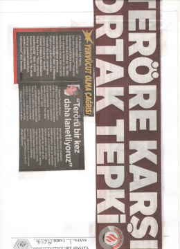 teröre karşı ortak tepki