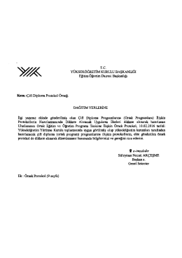 Çift Diploma Programları (Ortak Programlar)