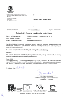 dadatecne informace - Veřejn&eacute; zak&aacute;zky